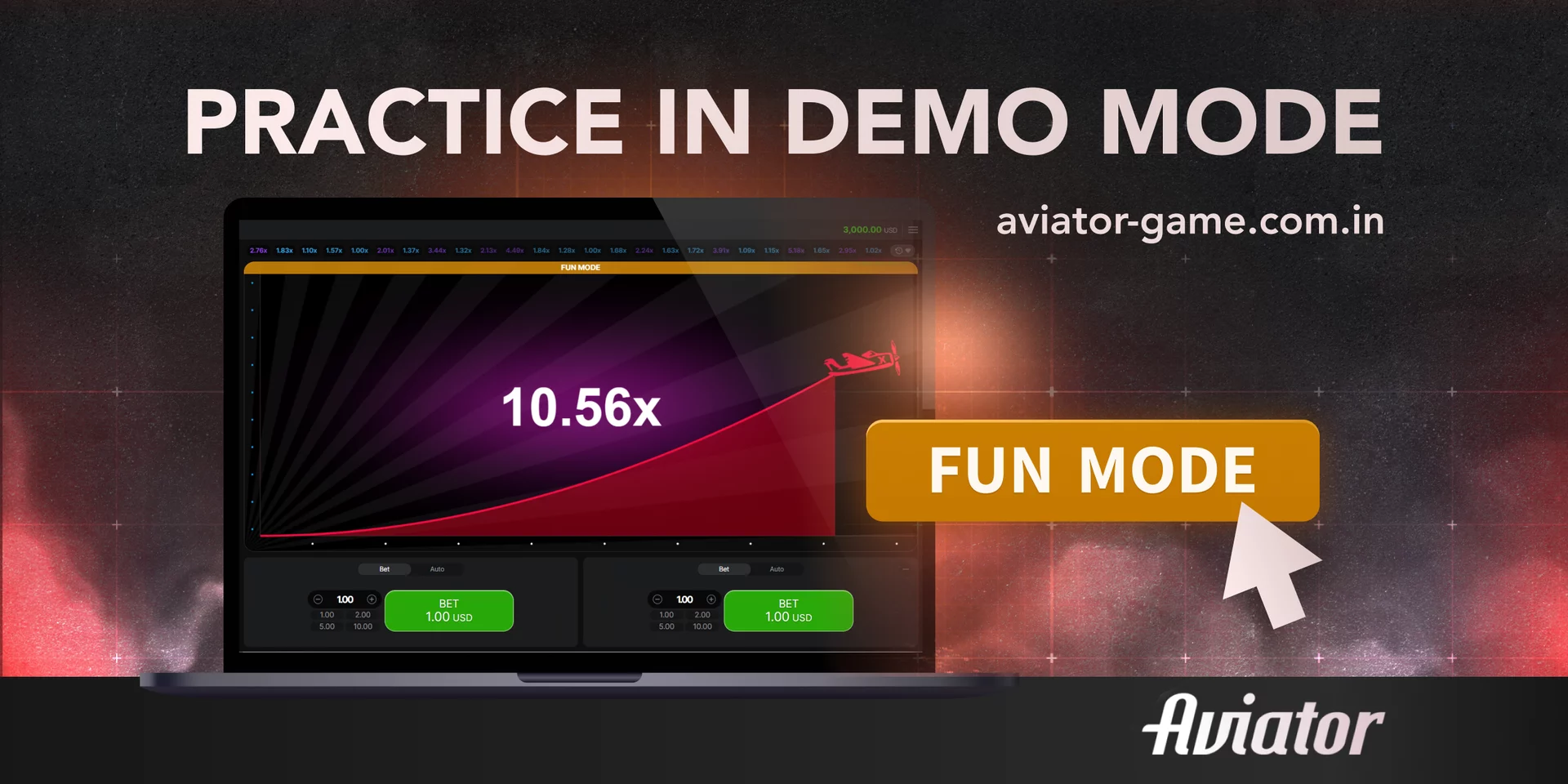 Aviator game demo mode prectice