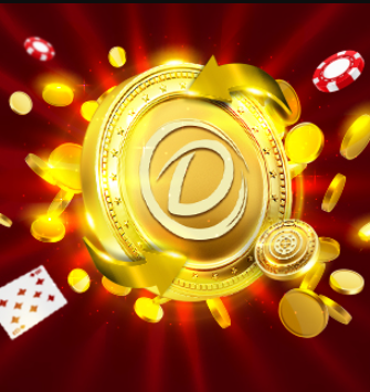 Promo banner with casino chips, coins, cards, and Dafabet logo on the red background