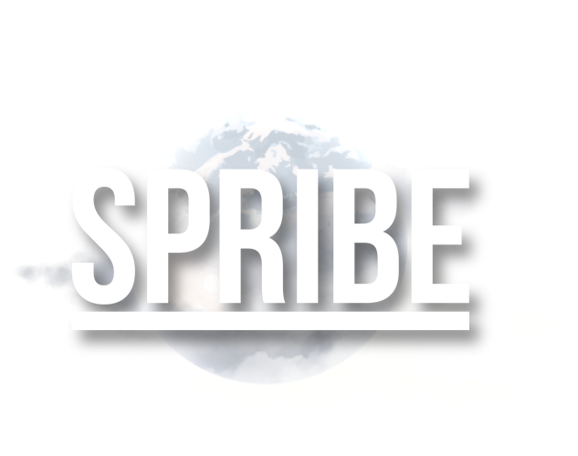 Spribe logo and moon with sky background