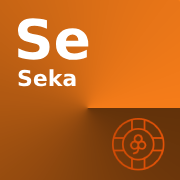 An icon of the casino chip with words 'Se seka' on the orange background